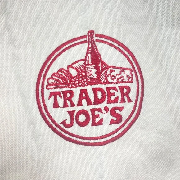 TRADER JOE’S Viral Canvas Tote Bag Limited Edition in Natural and Green Set of 2 - Picture 2 of 5